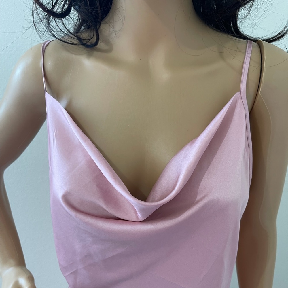Forever 21 Cowl Neck Midi Silk Dress - Picture 4 of 12
